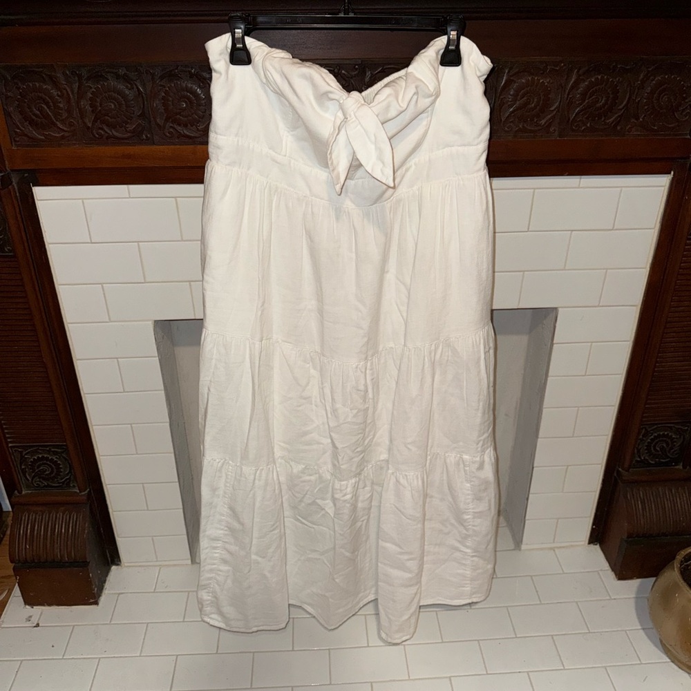 White Strapless Dress